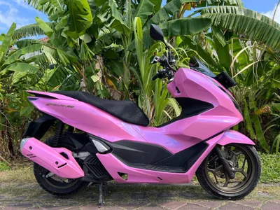 Honda PCX وردي-أزرق (ABS)