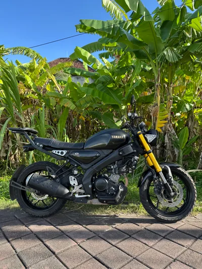 Yamaha XSR أسود + Bracket